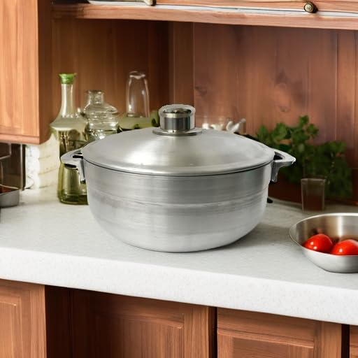 Wee's Beyond Heavy Gauge Caldero Dutch Oven with Aluminum Lid, 3.7 quart, Silver