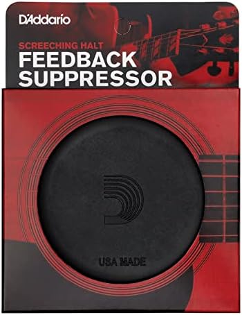 D'Addario Screeching Halt Acoustic Guitar Soundhole Cover - Acoustic Guitar Accessories - Eliminates Feedback | Tapered design with inert material