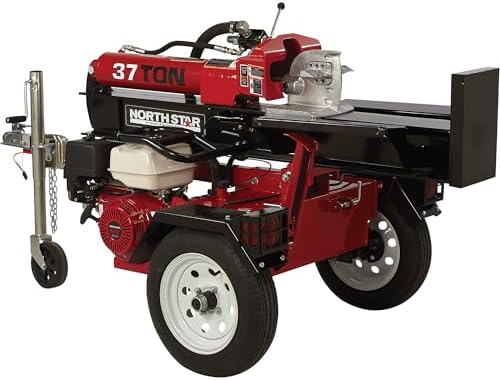 NorthStar Deluxe Horizontal/Vertical Log Splitter - 37-Ton Ram Force, 389cc Honda GX390 Engine