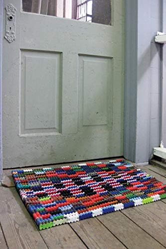 Kalalou Reclaimed Flip-Flop Door Mat Rectangle Welcome Mat, 30-inch Length