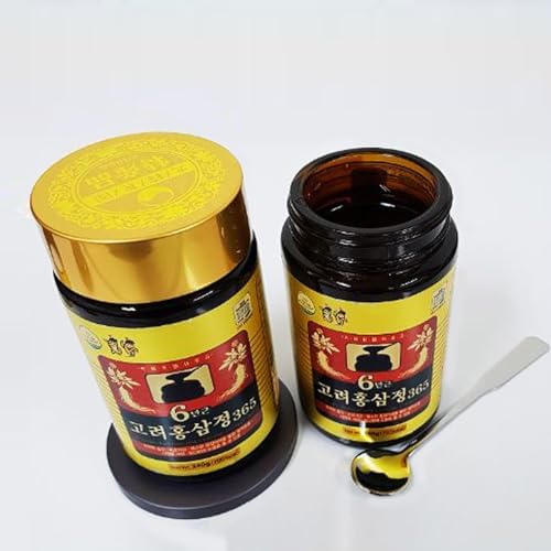 HongSamJeong, Korean 6years Root Red Ginseng Gold Extract, Saponin, Panax, 8.5 Ounce (Pack of 2)