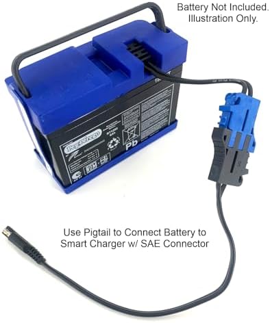 Special Charger Adaptor for 12 Volt Peg Perego Batteries–Compatible with John Deere Tractor Toys Battery | Peg Perego John Deere Gator Battery