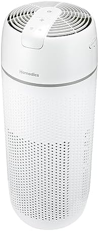 Homedics 5-in-1 PetPlus UV-C Air Purifier, HEPA Filter for 266 Sq Ft Room
