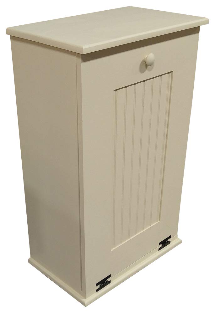 Sawdust City Tilt-Out Wooden Trash Bin Holder (Old - Black)