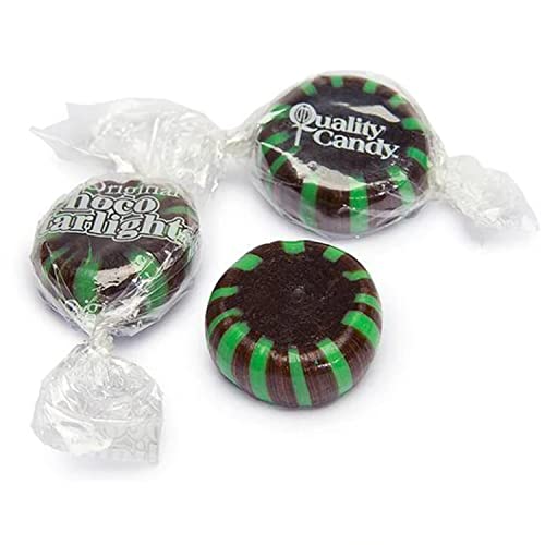 Starlight Chocolate Mints 2 Lbs Bulk Hard Candy Discs Approximately 160 Pieces
