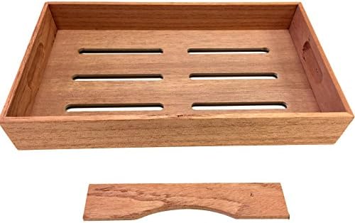 F.e.s.s. Fess Storage versatility Cedar Tray with Adjustable Divider
