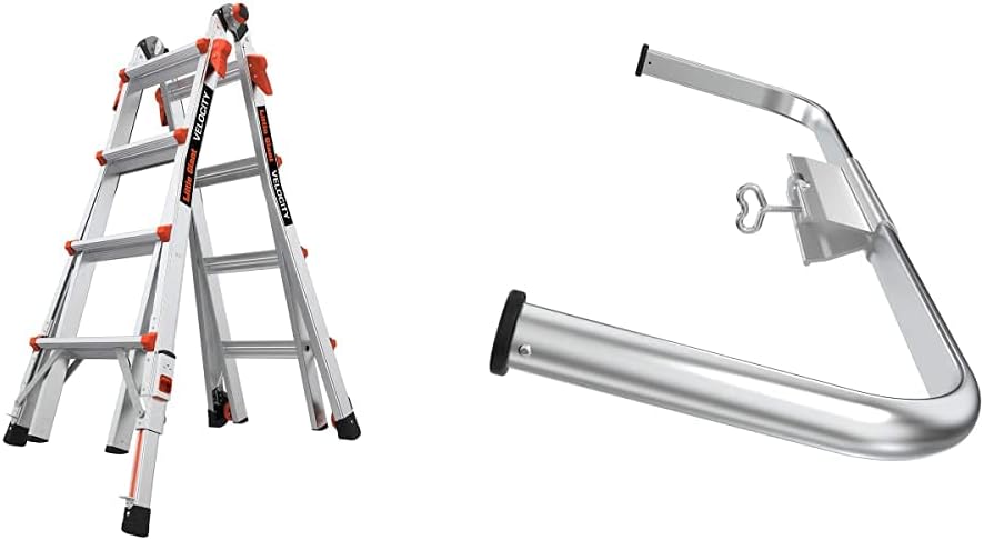 Little Giant Velocity, Aluminum Ladder, 14 ft Reach, 15413-001 | Telescoping Multi-Position Ladder with Extension, A-Frame, 90-Degree & Trestle Modes, 300 lbs. Rating
