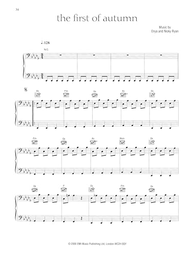 Enya - A Day Without Rain | Piano Vocal Guitar Songbook | 12 New Age and Celtic Hits | Includes Sheet Music, Lyrics