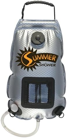 Advanced Elements - Summer Shower/Solar Shower - Different Capacity - Shower Head - Reflective Mirror - Fill Valve - Black or Silver