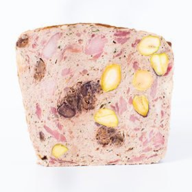 Fabrique Delices Pheasant, Figs & Pistachios Terrine Pate - 3.5 lb Bulk Pack for Chefs, Fully Cooked, Ideal for French Cuisine and Seasonal Menus