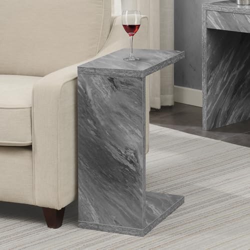 Convenience Concepts Northfield Admiral C Shaped End Table 18" - Contemporary Modern C Shaped Side Table