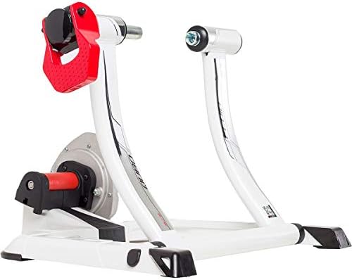 Elite Unisex - Adult Roller Trainer Cubo Power Fluid 2012/2013 Exercise Bike, Silver/White, One Size