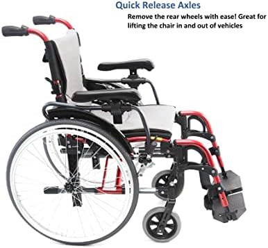 Karman 29 pounds S-305 Ergonomic Wheelchair 18" Pearl Silver