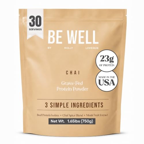 Be Well by Kelly Grass Finished Beef Protein Powder Vanilla Flavor