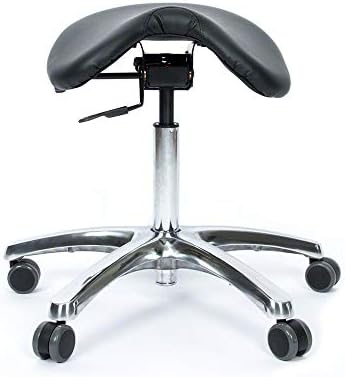 BetterPosture Saddle Chair –Multifunctional Ergonomic Back Posture Stool with Tilting Seat – Reduce Pressure on Lower Back and Improve Posture While Sitting