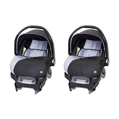 Baby Trend Ally Newborn Infant Car Seat Carrier with Harness, Khaki, 2-Pack