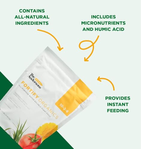 The Andersons Fortify Organics 10-2-8 All-Purpose Water Soluble Organic Plant Food - Covers up to 2,900 sq ft (2 lb)