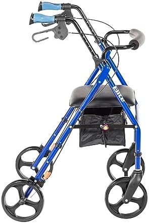 Drive Medical Hugo Elite Rollator Walker with Seat and Basket