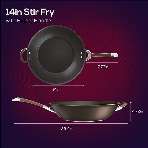Circulon Symmetry Hard Anodized Nonstick Induction Frying Pan, 8.5-Inch Fry Pan, Black
