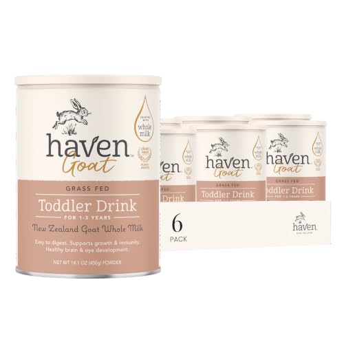 Haven A2 Cow Toddler Formula, Whole Milk, 12+ Months, 14.1oz | No Added Sugar, No Seed Oils, DHA Omega-3, Grass-Fed New Zealand Milk, Probiotics & Prebiotics, Lutein, Easy to Digest