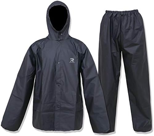 Ultra-Lite Rain Suit for Men Women Waterproof Protective Rain Coat with Pants 2 Pieces Rain Gear