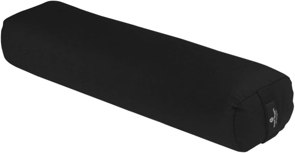 Hugger Mugger Junior Yoga Bolster - Narrower Profile, Very Firm, Great for Smaller Yogis, Heart-Opening poses or Under the Knees, Handmade in USA