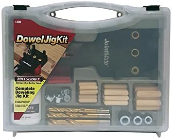 Milescraft 1309 DowelJigKit - Complete Doweling Kit with Dowel Pins and Bits
