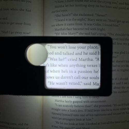 3X & 10X & 55X Jewelers Loupe, Pocket Handheld Magnifying Glass with Light