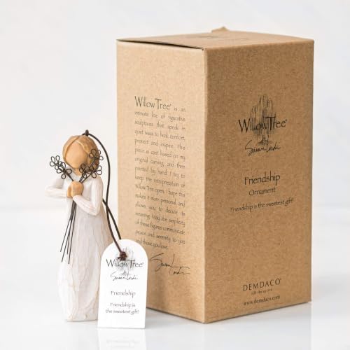 Willow Tree Lots of Love Ornament, Sculpted Hand-Painted Figure | Celebrating Friendship and Sentiment, Cast from a Susan Lordi Original Carving, Cast Resin Keepsake, Ready to Hang