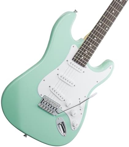 Ashthorpe 39-Inch Electric Guitar (Blue-Black), Full-Size Guitar Kit with Padded Gig Bag, Tremolo Bar, Strap, Strings, Cable, Cloth, Picks