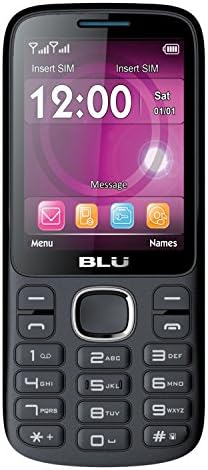 BLU T276T Black Blue Jenny TV 2.8 Unlocked GSM Dual-SIM Cell Phone w/ 1.3MP Camera - Unlocked Cell Phones - Retail Packaging - Black Blue