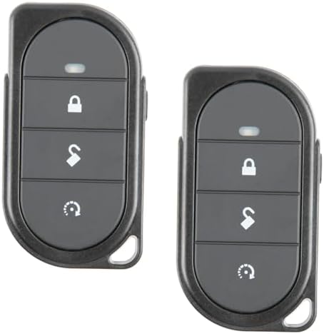 2X KeylessOption Keyless Entry Remote Control Car Truck SUV Key Fob Alarm Security Starter Lock Unlock Remote Start 3-Button Replacement for Viper (7146V)