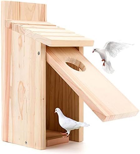 Cedar Blue Bird Box House,Hummingbird Wren Chickadee House, Assembled,1Pcs