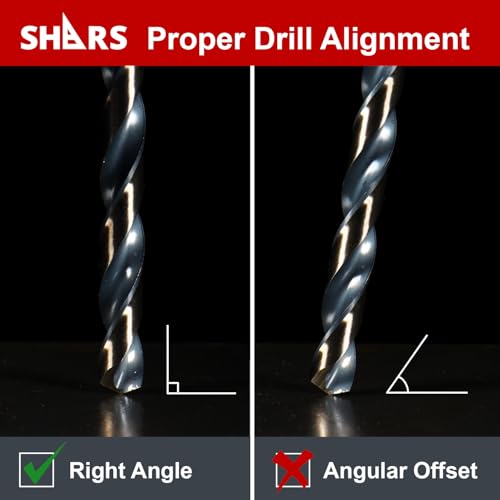 Shars 1/16-1/2", A-Z, #1-#60 M35 Cobalt Jobber Drill Set (115 PCS) 404-2203C L