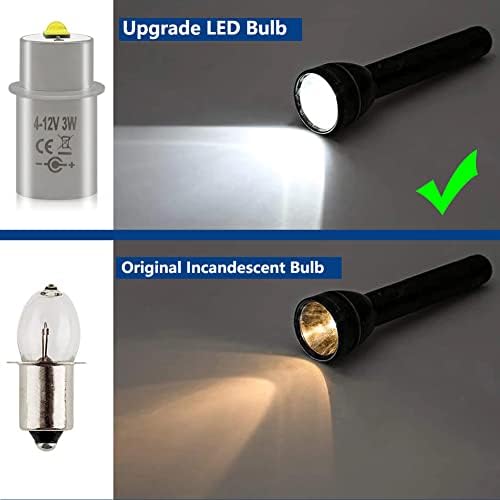 LED Flashlight Bulb XP-G3 LEDs Upgrade Bulb Compatible for Maglite Flashlight 3 4 5 6 Cell D/C