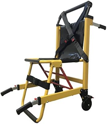 LINE2design EMS Stair Chair 70015-Y - Mobility Chair for Medical Emergency Patient Transfer - 2-Wheel Deluxe Evacuation Chair - Ambulance Transport