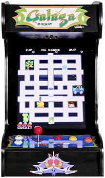 Doc and Pies Arcade Factory Classic Home Arcade Machine - Tabletop and Bartop - 412 Retro Games - Full Size LCD Screen, Buttons and Joystick (Black)
