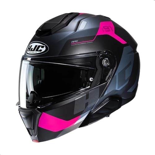 HJC i91 Carst Modular Motorcycle Helmet with HJ-33 Pinlock Shield, DOT Approved (MC1SF, X-Large)