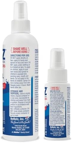 No Natz Botanical Insect Repellent, DEET-Free, Made with Natural Essential Oils, Non-Greasy Formula, Made in the USA, Fresh Scent