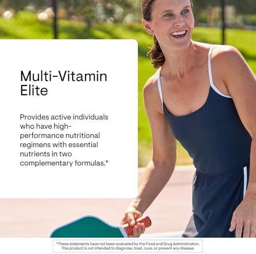 THORNE Multi-Vitamin Elite, Daily Nutritional Supplement, 180 Capsules | Two Formulas Support Cellular Energy Production, Sleep Quality