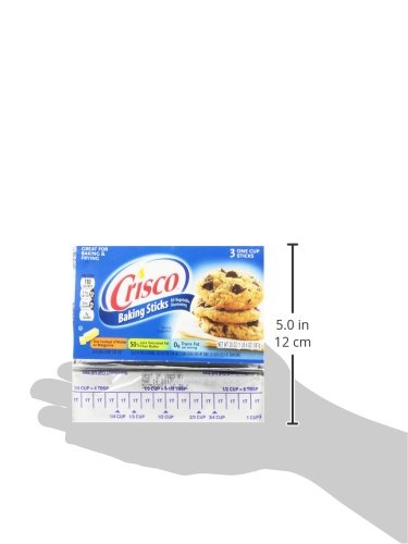 Crisco Baking Sticks All Vegetable Shortening, 20 Ounce (Pack of 3)