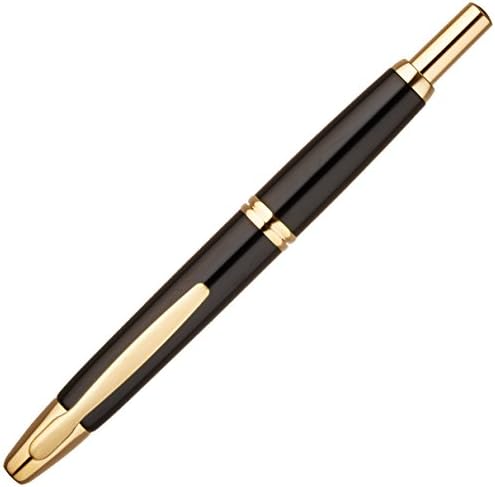Pilot Fountain Pen Capless, F-Nib, Black Body (FC-15SR-B-F)
