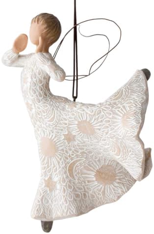 Willow Tree Lots of Love Ornament, Sculpted Hand-Painted Figure | Celebrating Friendship and Sentiment, Cast from a Susan Lordi Original Carving, Cast Resin Keepsake, Ready to Hang
