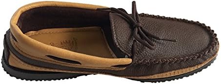 Laurentian Chief Men's Moose & Elk Leather Moccasin Shoes