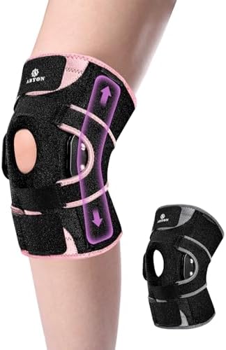 Lightweight Hinged Knee Brace for Meniscus Tear, Arthritis, ACL, MCL Pain – Adjustable 360° Wraparound Strap & Dual-Side Stabilizers for Maximum Knee Support & Injury or Surgery Recovery for Men and Women