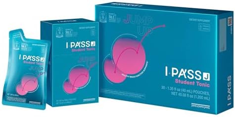 JungKwanJang i-Pass Junior Dietary Supplement- Korean Red Panax Ginseng Extract - Support Immune System, Memory Improvement and Concentration