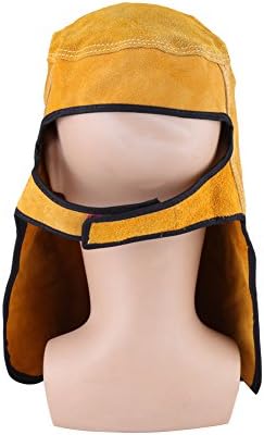 Welding Helmet, Heat Breathable Welding Mask with Lens, Leather Mask for MIG ARC Weld Hood Helmet