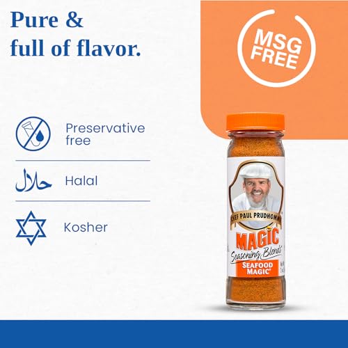 Chef Paul Seafood Magic Seasoning Blends | After-Boil Seafood & Fish Fry Seasoning Mix | Perfect for Crab