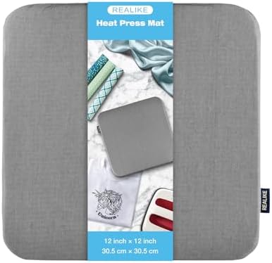 REALIKE Heat Press Mat Compatible with Cricut Easy Press 2/Cricut Easy Press(12X12 inch)