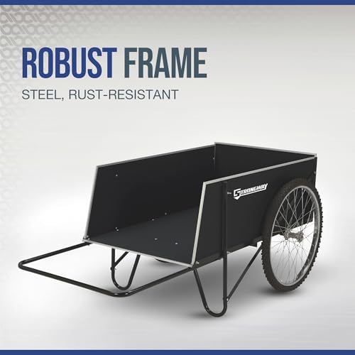 Strongway Garden Cart - 400-lb. Capacity, 14 Cu. Ft. 48in.L x 29in.W